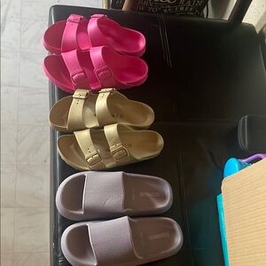 Pink and Cream Sandals for Casual Comfort